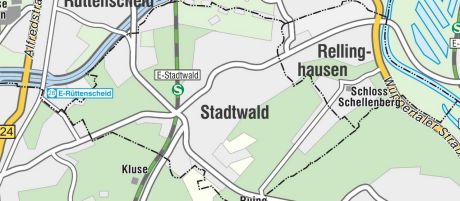 Essen Stadtwald - Karte