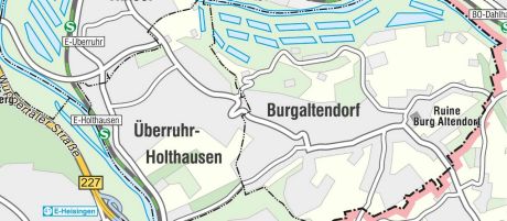 Essen Burgaltendorf - Karte