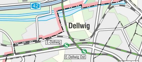 Essen Dellwig - Karte