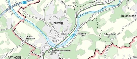 Essen Kettwig - Karte